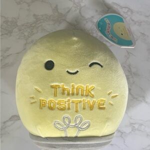Squishmallows “Think Positive” Light Bulb Plush – Motivational Series